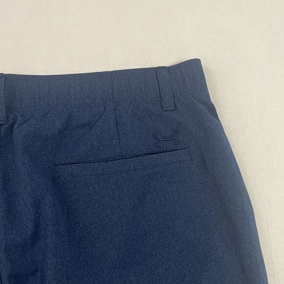Under Armour Men's 38 Blue Match Play Stretch Waist Golf Shorts 10" Inseam - Picture 7 of 8